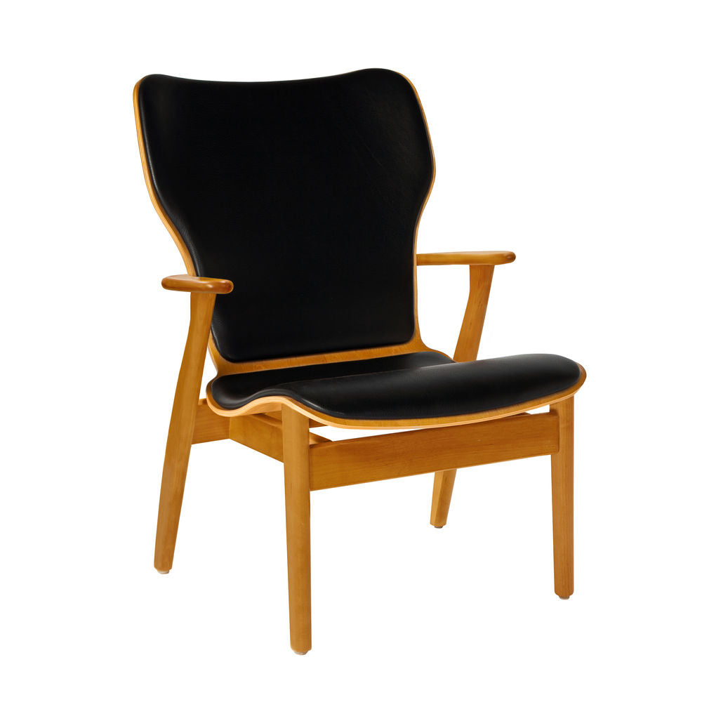 Artek DOMUS LOUNGE -nojatuoli, nahkaverhoiltu