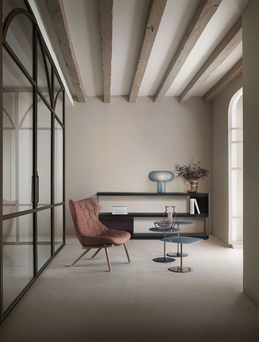Kartell TERESA FROZEN -pöytävalaisin