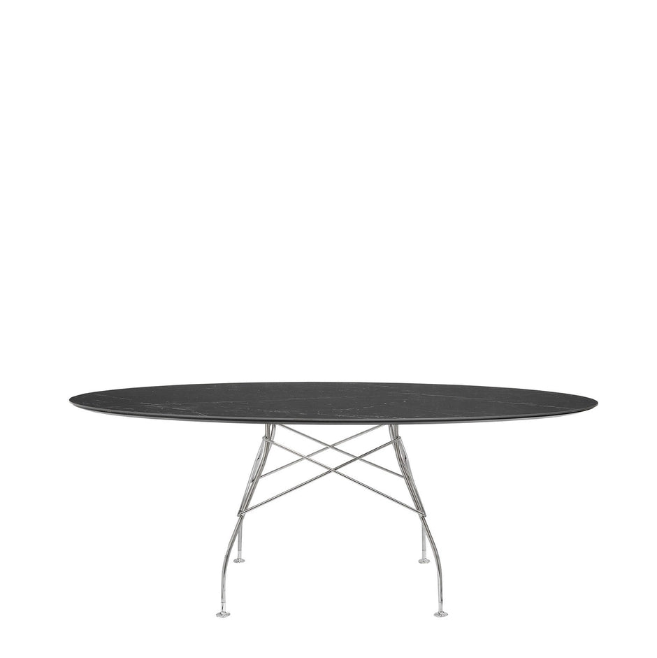 Kartell GLOSSY MARBLE OVAL -pöytä