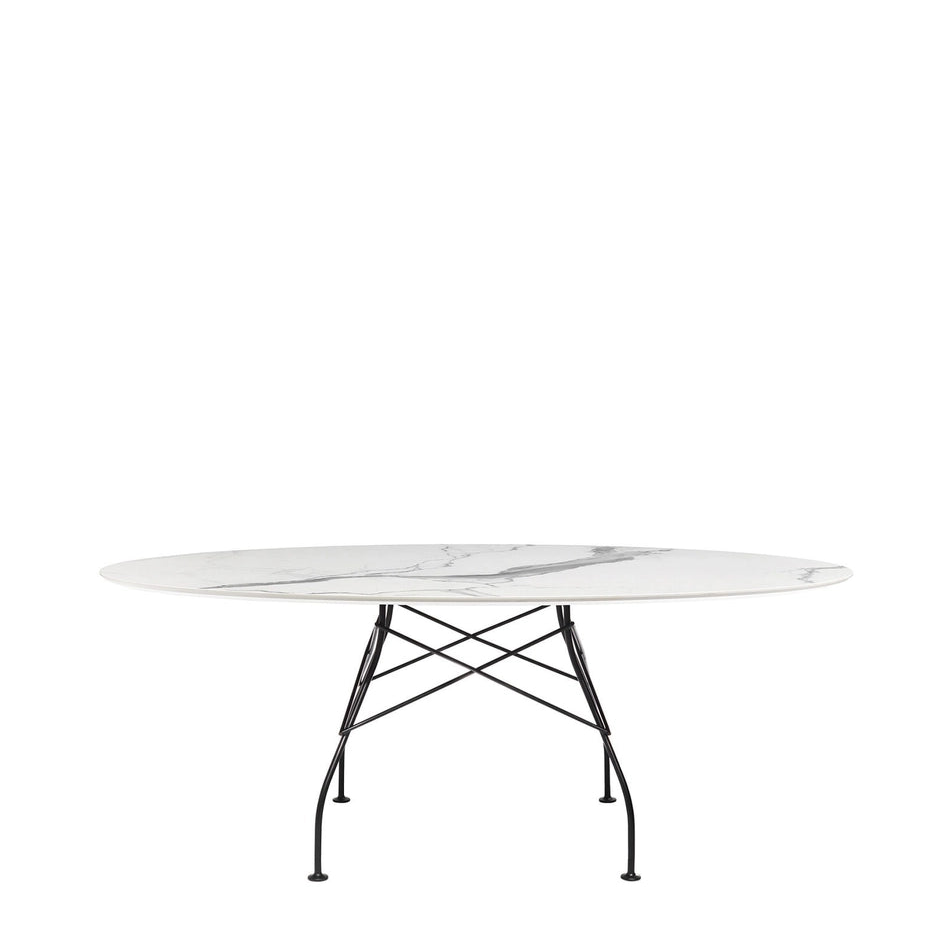 Kartell GLOSSY MARBLE OVAL -pöytä