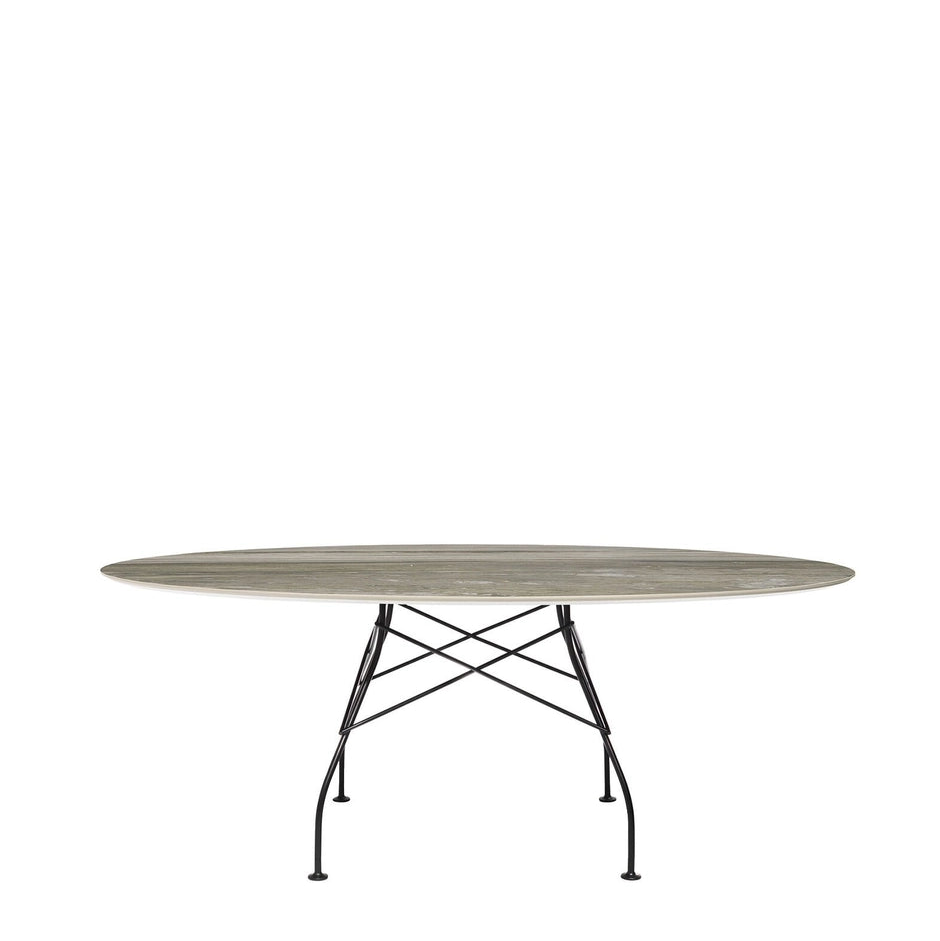 Kartell GLOSSY MARBLE OVAL -pöytä