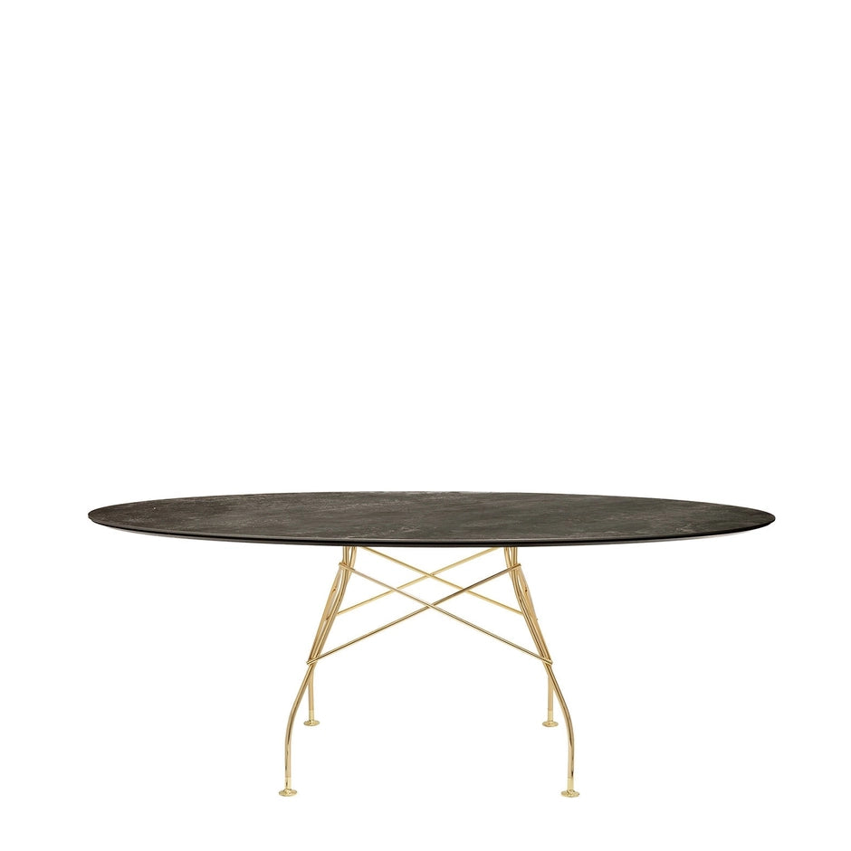 Kartell GLOSSY MARBLE OVAL -pöytä