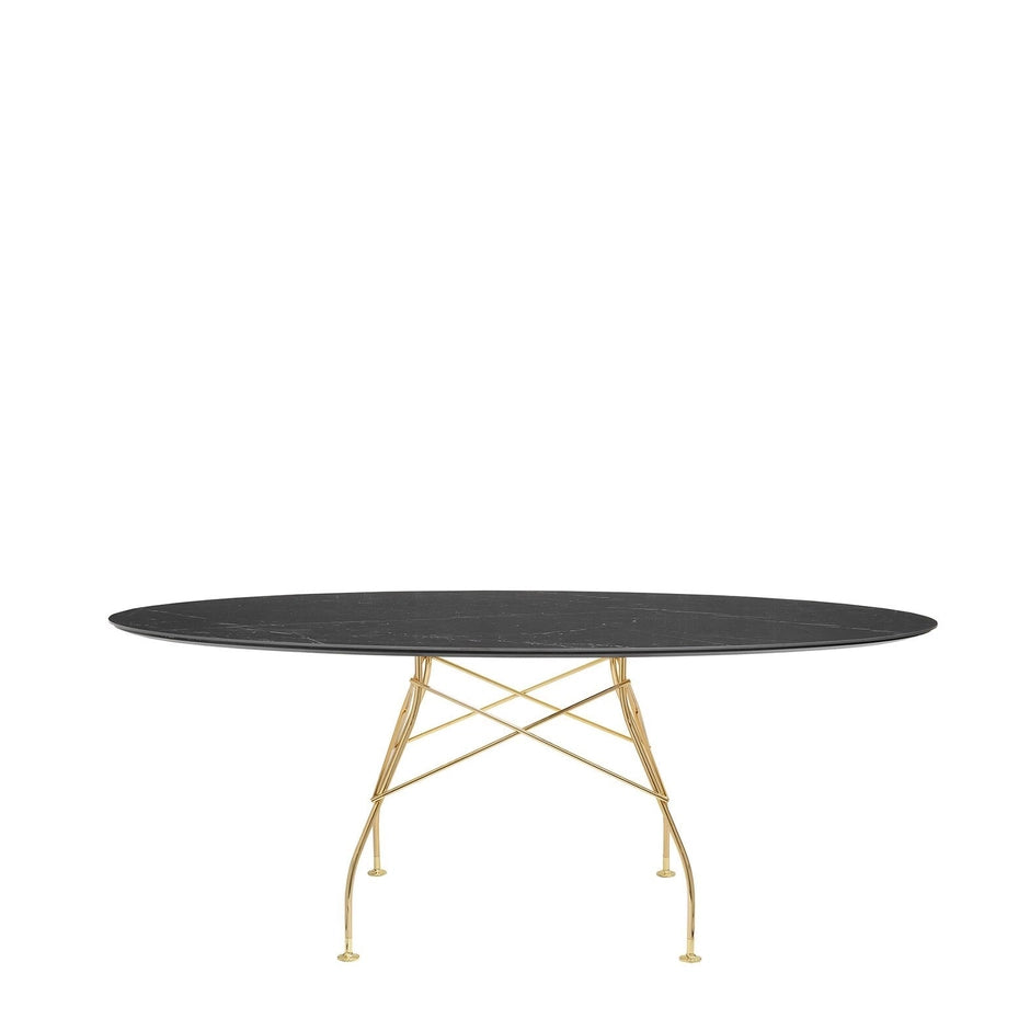 Kartell GLOSSY MARBLE OVAL -pöytä
