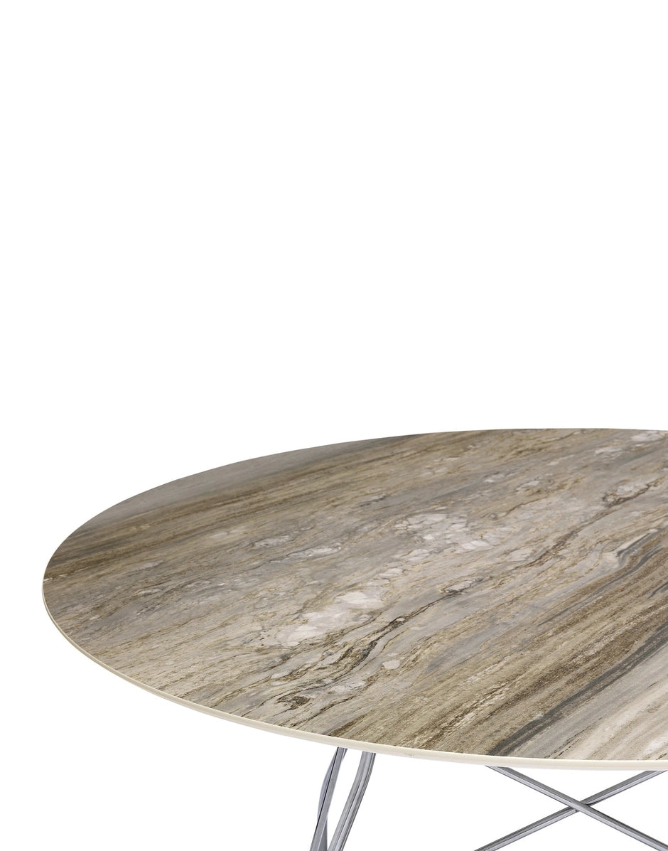 Kartell GLOSSY MARBLE OVAL -pöytä