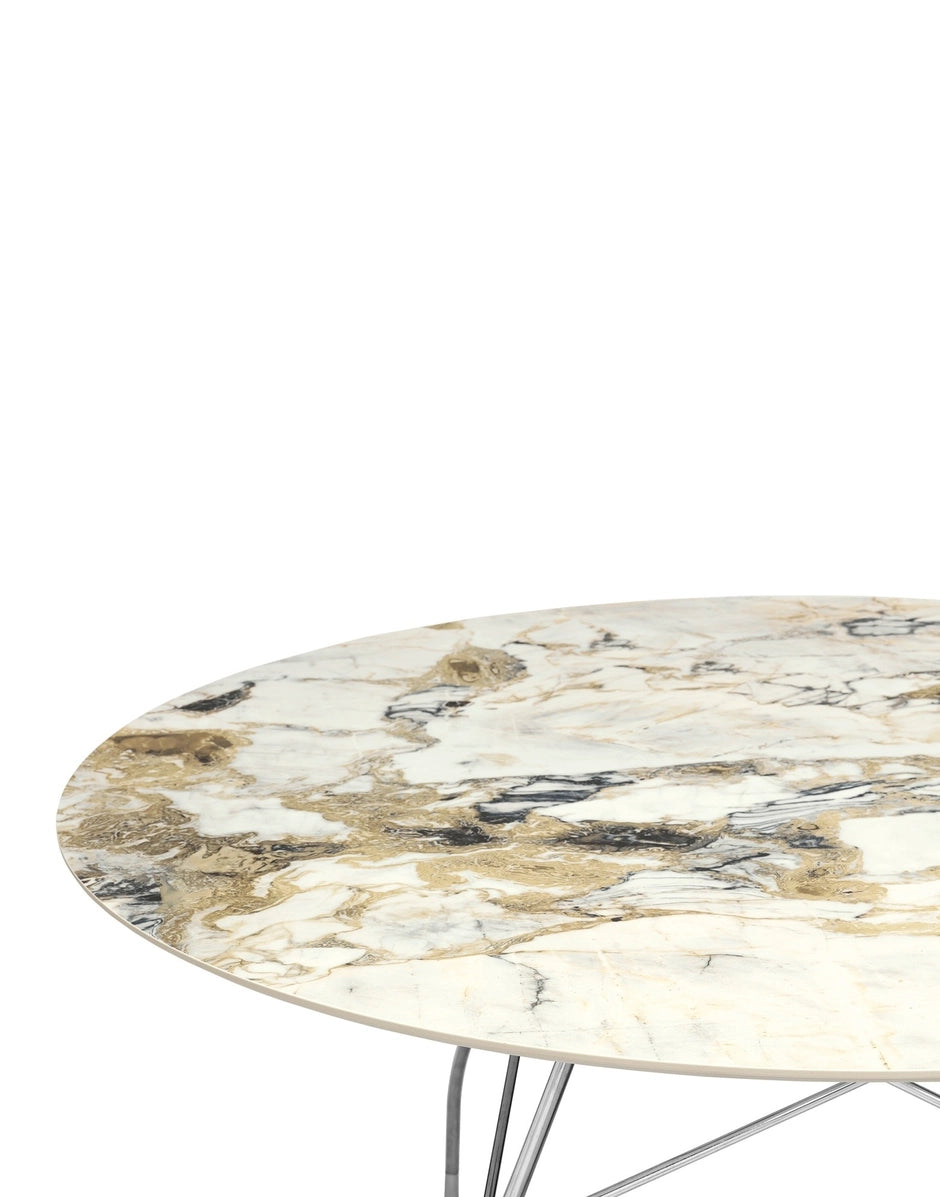 Kartell GLOSSY MARBLE OVAL -pöytä