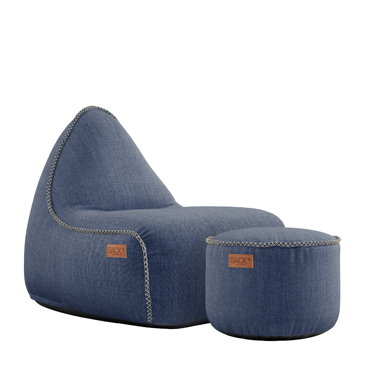 Sackit COBANA LOUNGE -säkkituoli  ja POUF -rahi