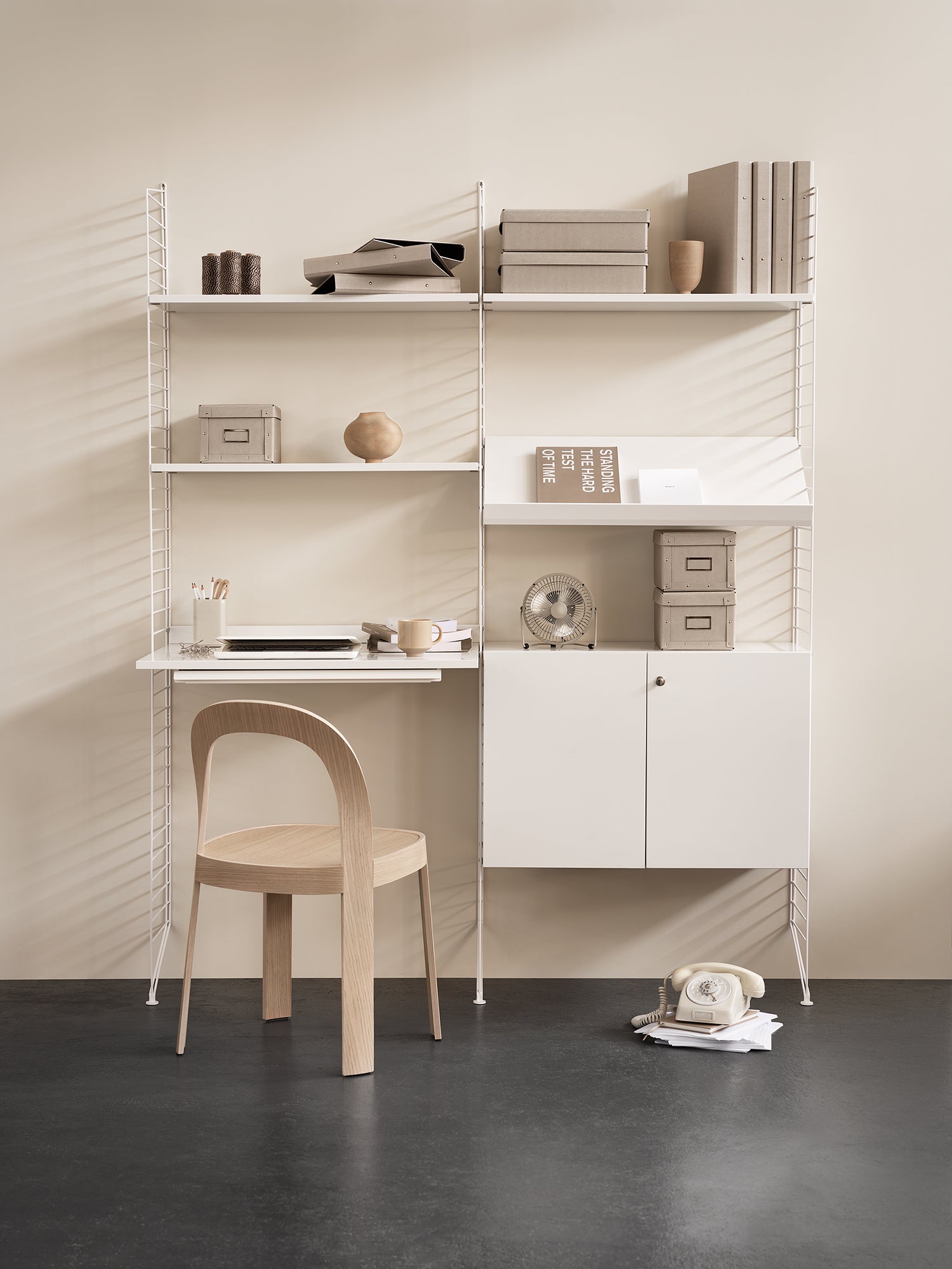 String System kaksiosainen työpistehylly, workspace I