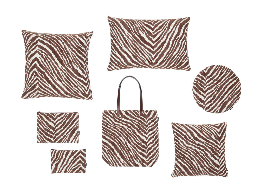 Artek ZEBRA -kassi, ruskea-valkoinen