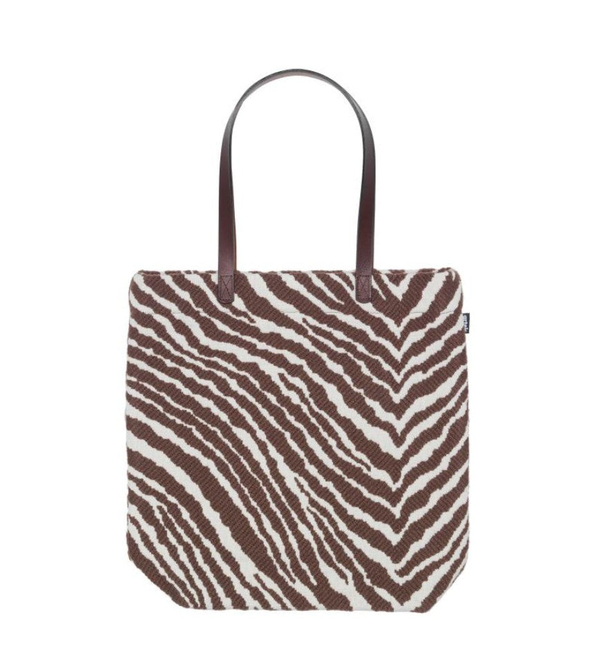 Artek ZEBRA -kassi, ruskea-valkoinen