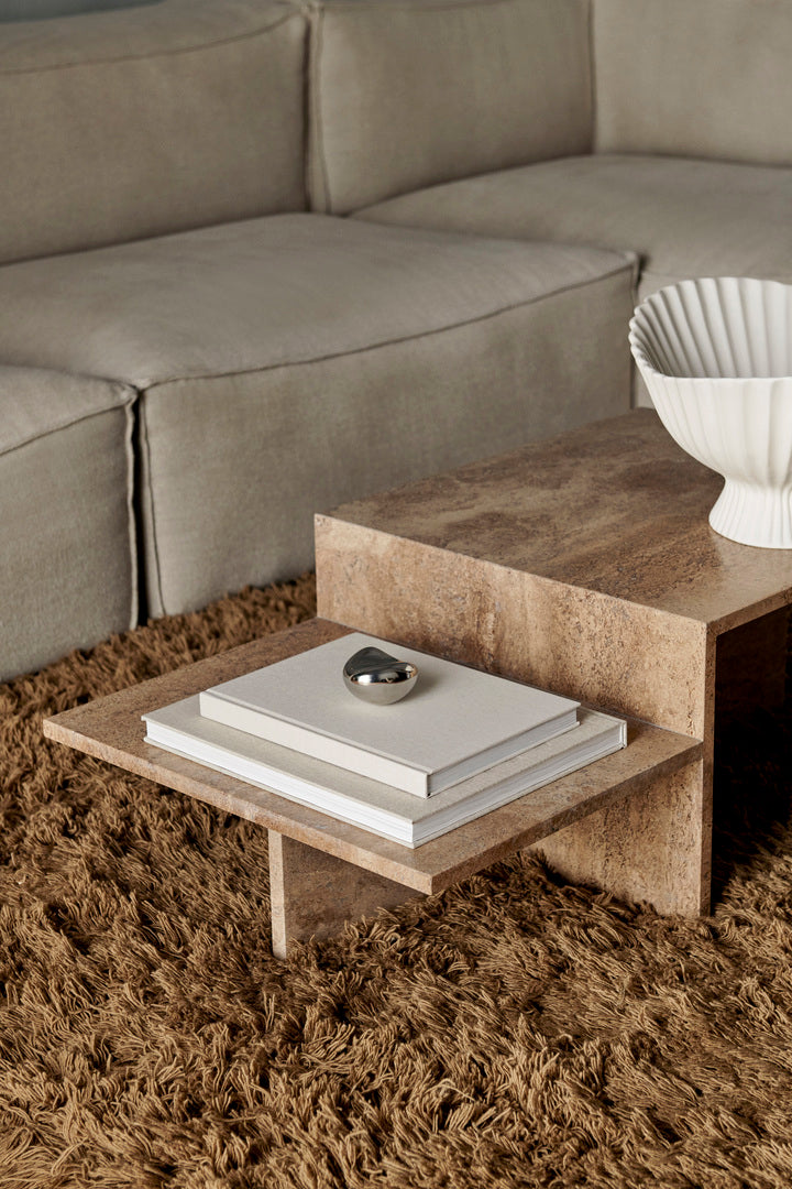 Ferm Living DISTINCT -sohvapöytä, travertine