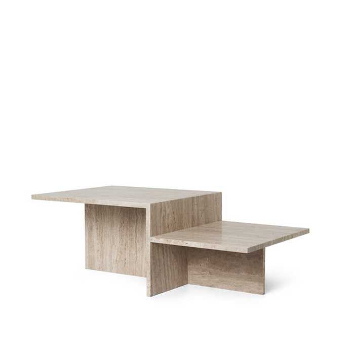 Ferm Living DISTINCT -sohvapöytä, travertine