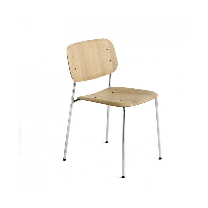 Hay SOFT EDGE 40 -tuoli, lacquared oak, chromed steel, myymälämalli, 6 kpl