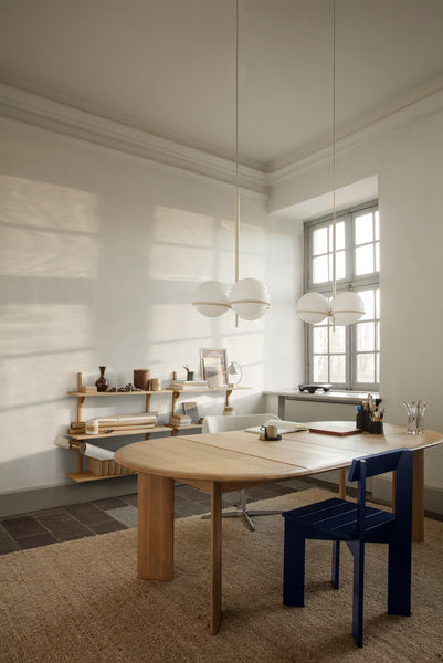 Ferm Living BEVEL Ø117 cm-217 cm -pöytä