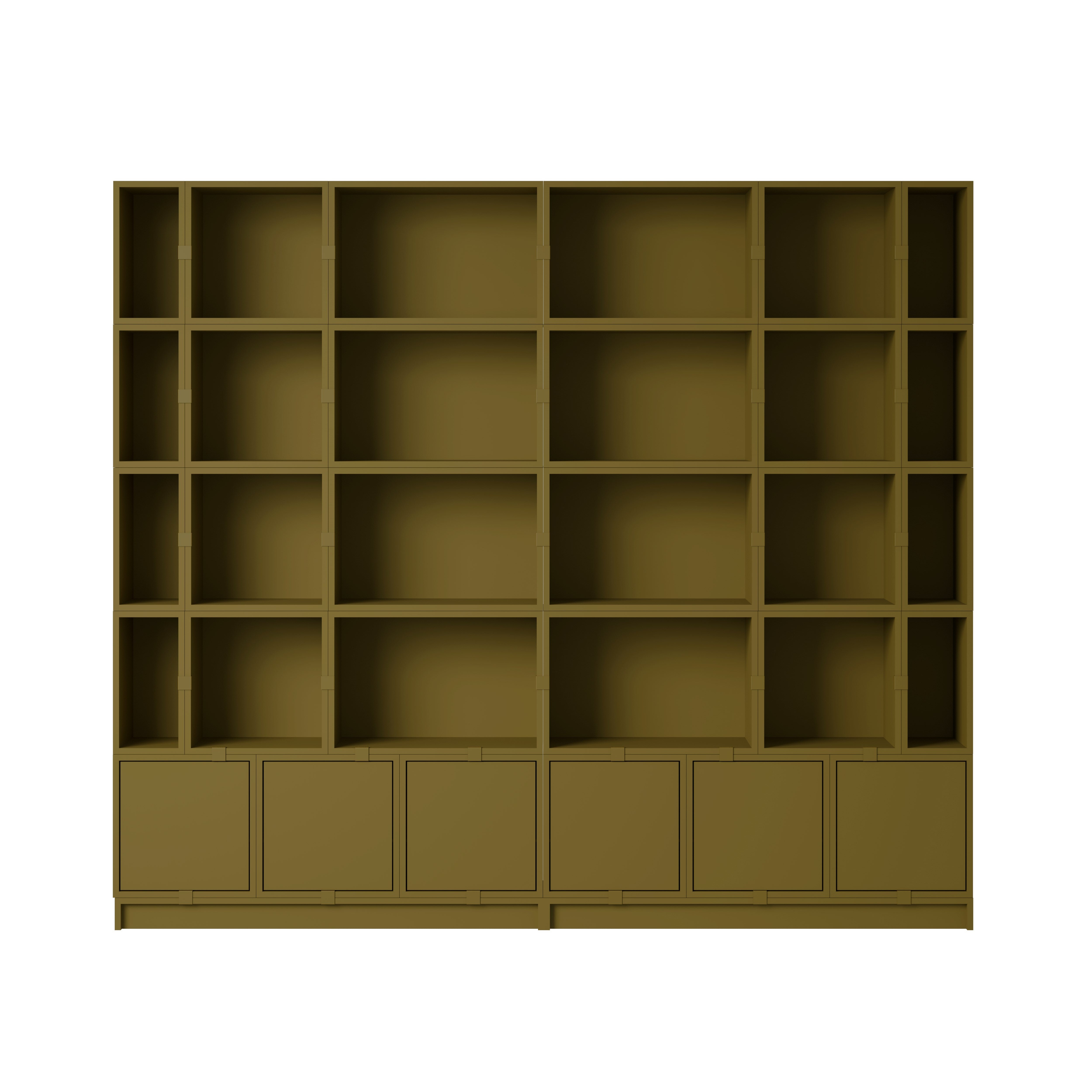 Muuto STACKED STORAGE SYSTEM -kirjahylly, kokoonpano 1