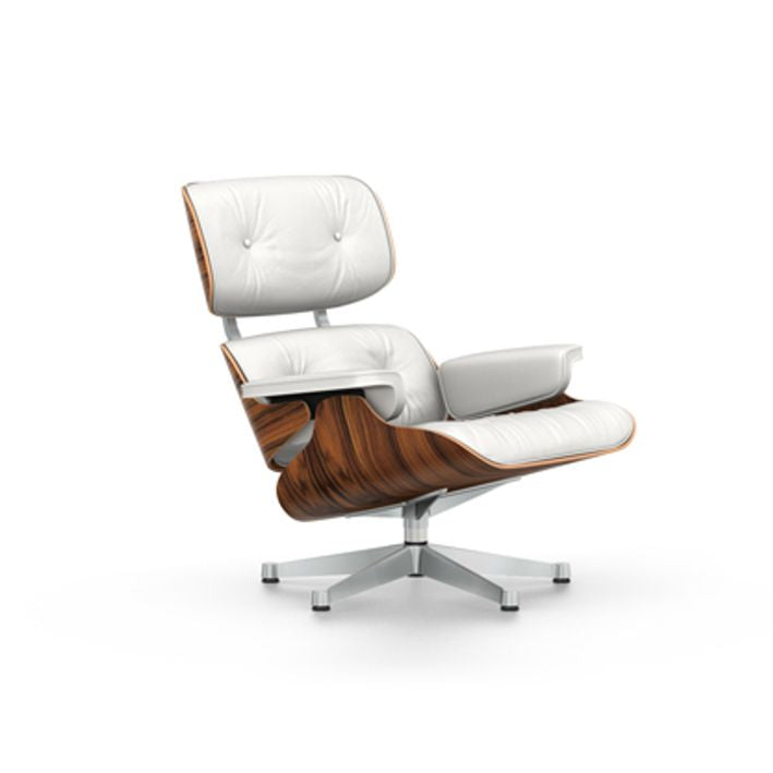 Vitra EAMES LOUNGE -nojatuoli ja OTTOMAN -rahi, palisander