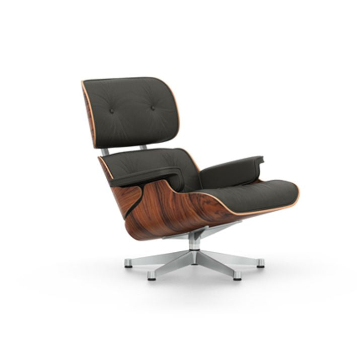 Vitra EAMES LOUNGE -nojatuoli ja OTTOMAN -rahi, palisander