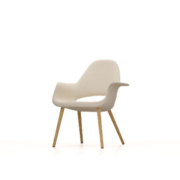 Vitra ORGANIC -tuoli, hopsak 79 warm grey/ivory, natural oak, myymälämalli