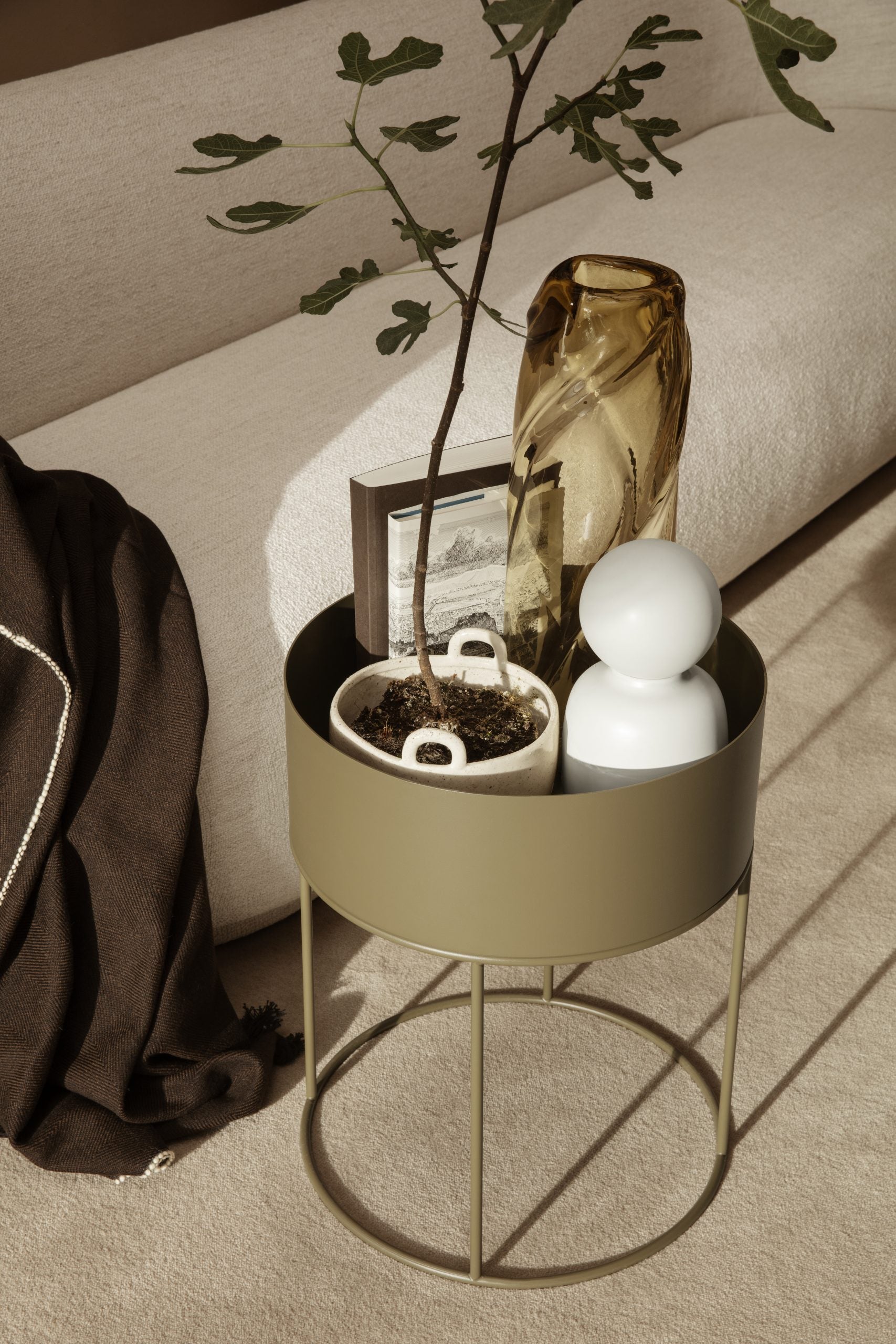 Ferm Living PLANT BOX round -säilytyskaluste