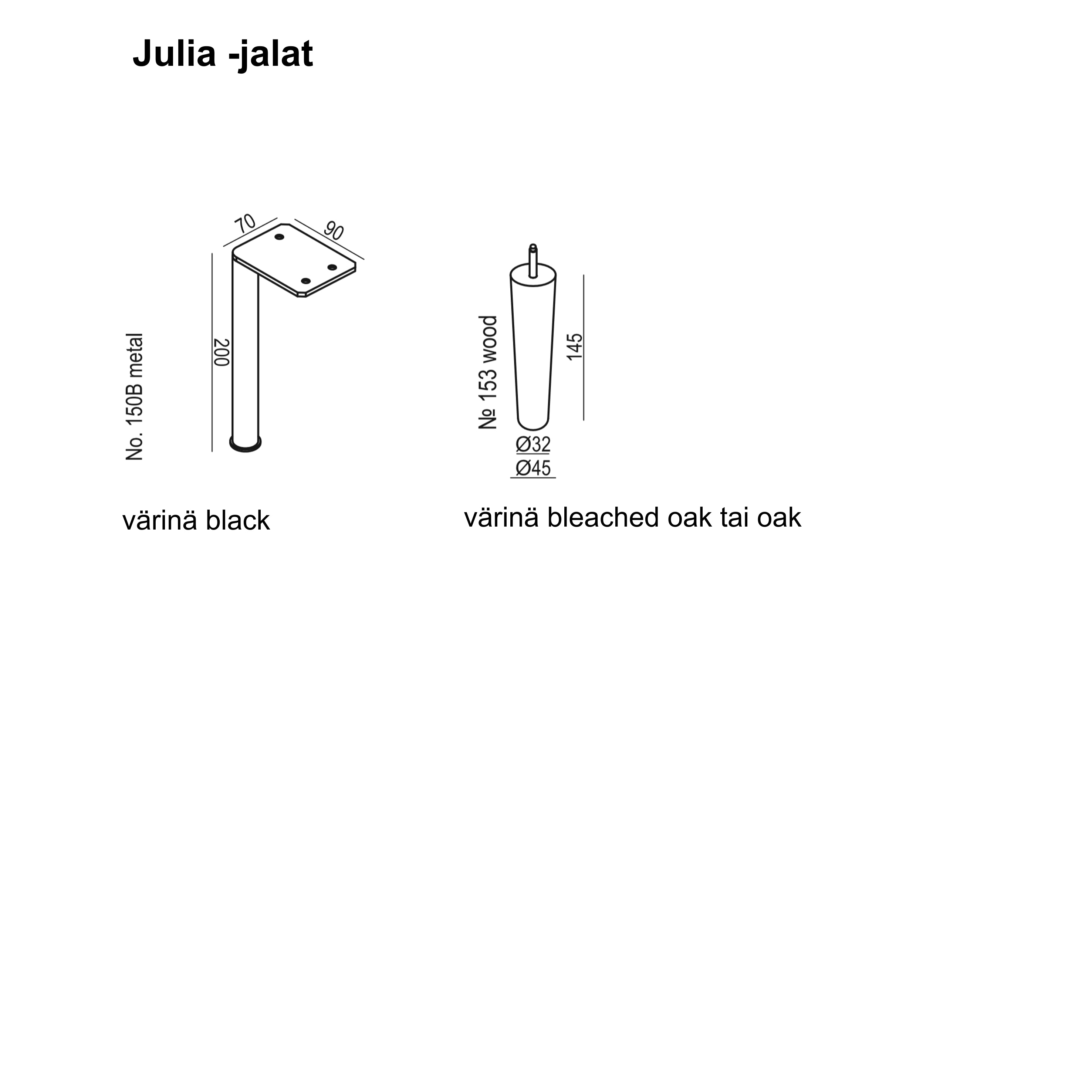 JULIA -sohva, pienet tyynyt