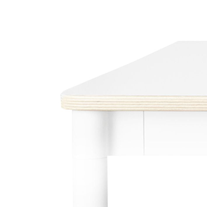 Muuto BASE -pöytä, 140x70 white/plywood/white