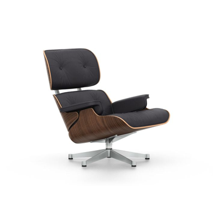 Vitra EAMES LOUNGE -nojatuoli, walnut, black pigmented
