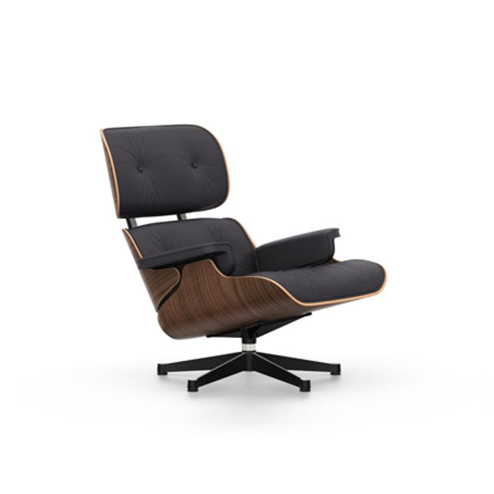 Vitra EAMES LOUNGE -nojatuoli, walnut, black pigmented